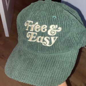 Free & Easy Green Corduroy Hat